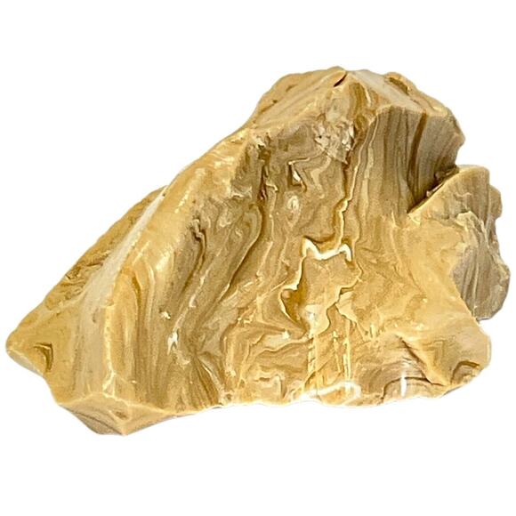 Chocolate Carmel Swirl Art Glass Cullet Slag Glass #5L20 - Picture 3 of 6